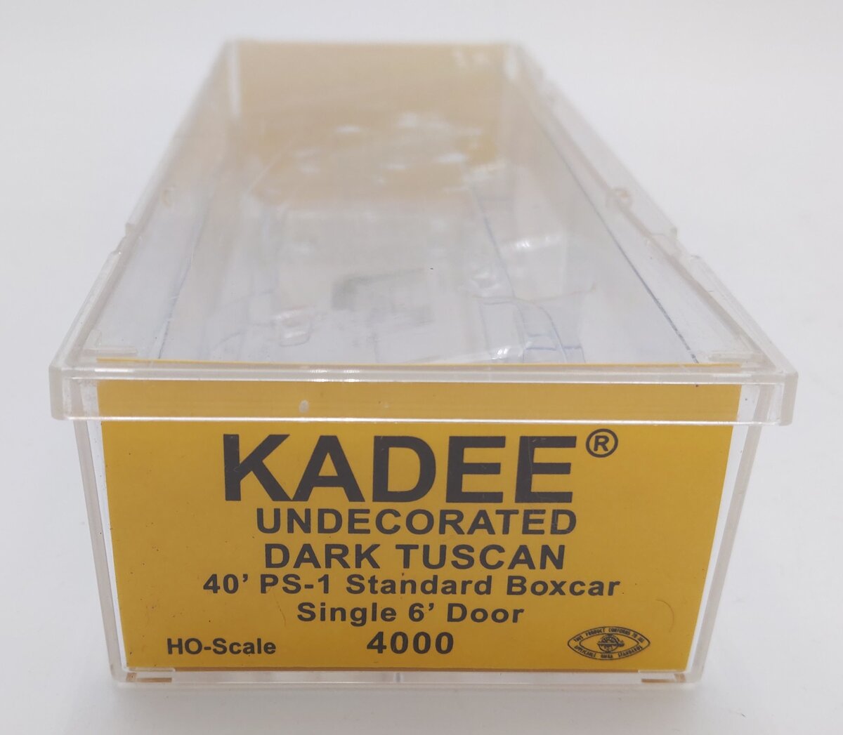 Kadee 4000 HO Scale Undecorated Dark Tuscan 40' PS-1 Standard Boxcar LN/Box