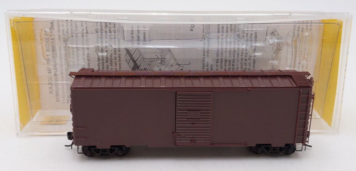 Kadee 4000 HO Scale Undecorated Dark Tuscan 40' PS-1 Standard Boxcar LN/Box