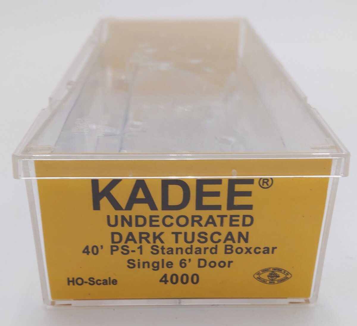 Kadee 4000 HO Scale Undecorated Dark Tuscan 40' PS-1 Standard Boxcar LN/Box