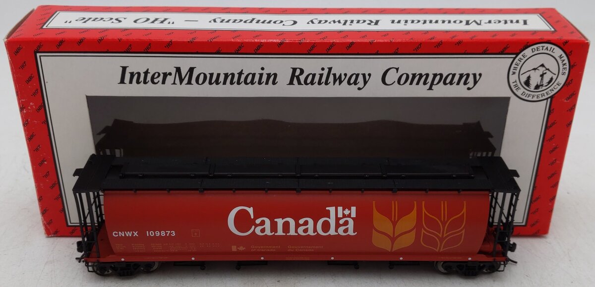 InterMountain 45101-69 HO Scale Red Canadian CNWX Cylindrical Hopper Car #109873 LN/Box