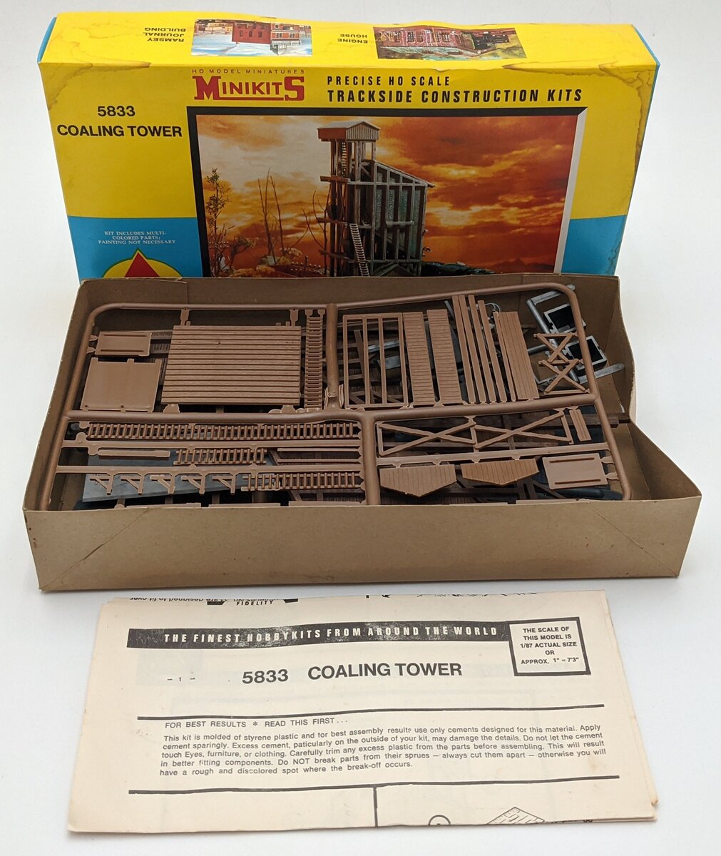 AHM 5833 HO Minikits Coaling Tower Building Kit LN/Box