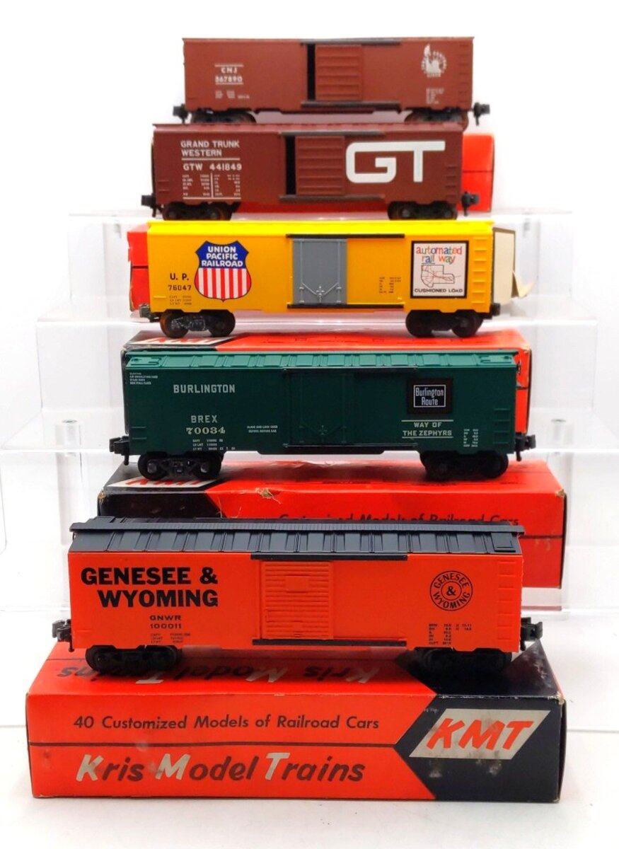 KMT O Scale Assorted Boxcars [5] VG/Box