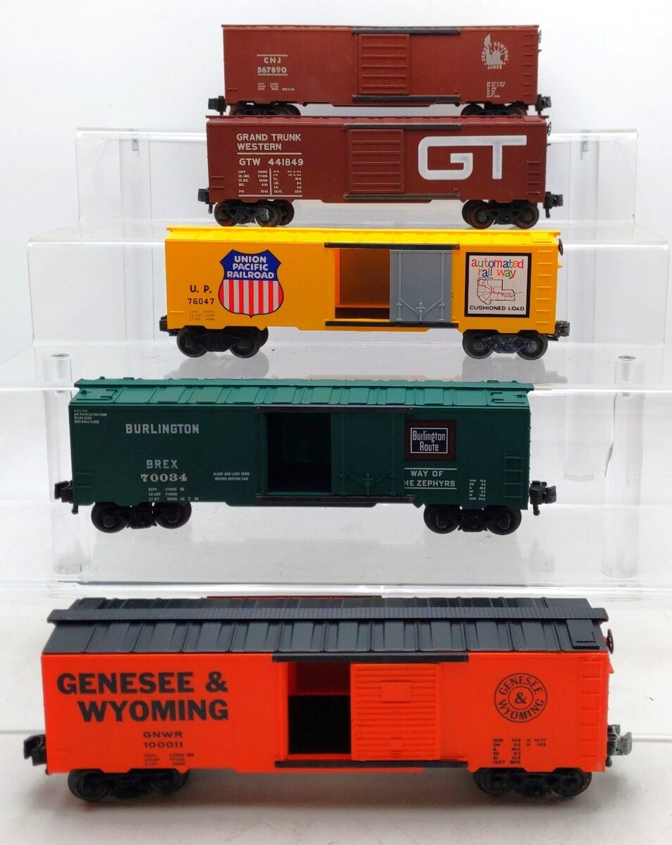 KMT O Scale Assorted Boxcars [5] VG/Box