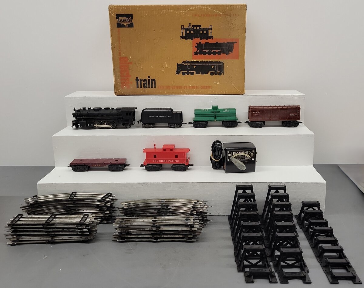 Allstate 9625 O Gauge Vintage Steam Freight Car Set VG/Box