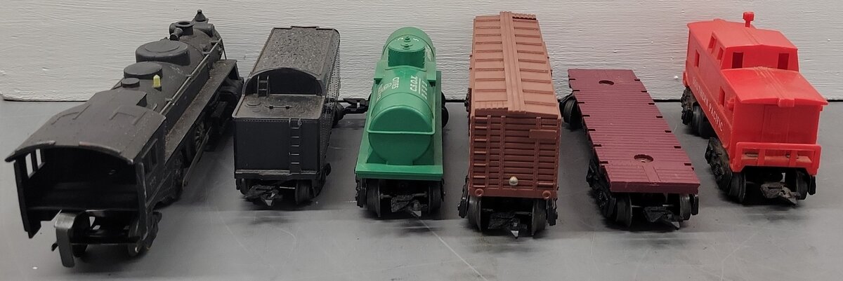 Allstate 9625 O Gauge Vintage Steam Freight Car Set VG/Box