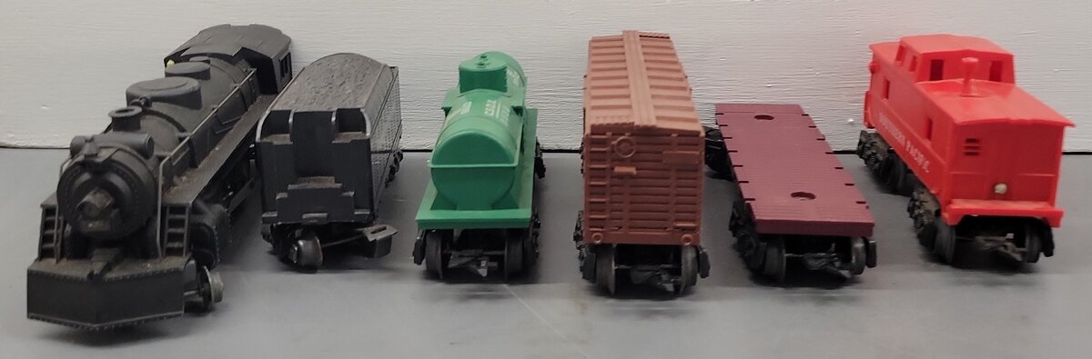 Allstate 9625 O Gauge Vintage Steam Freight Car Set VG/Box
