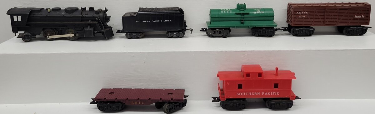 Allstate 9625 O Gauge Vintage Steam Freight Car Set VG/Box