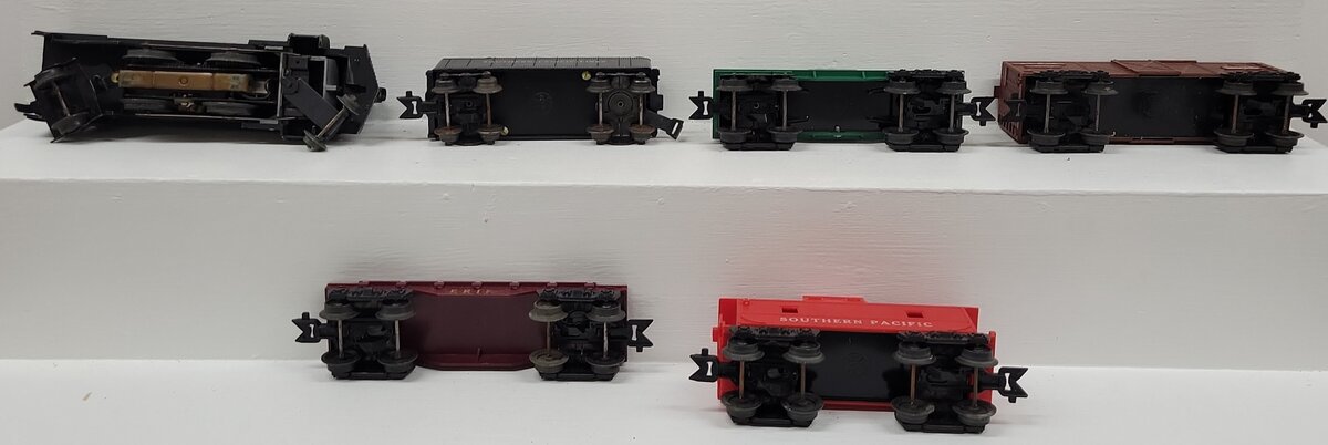 Allstate 9625 O Gauge Vintage Steam Freight Car Set VG/Box