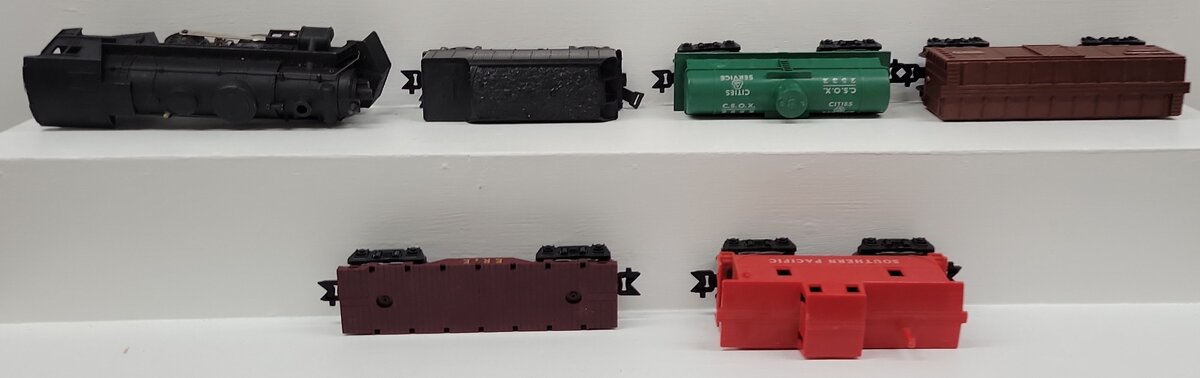 Allstate 9625 O Gauge Vintage Steam Freight Car Set VG/Box