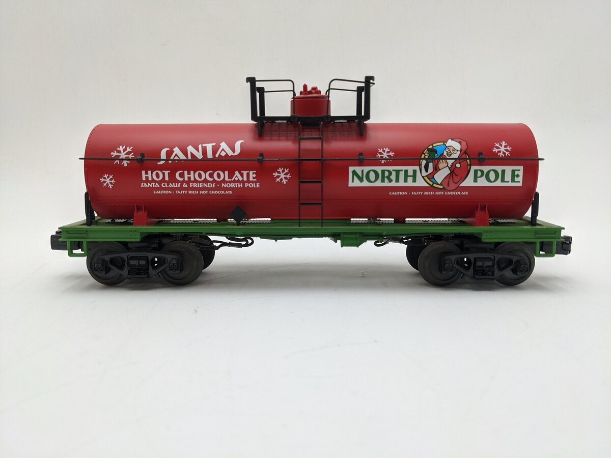 MTH 30-73292 O Santa's Hot Chocolate Smoking Tank Car EX/Box
