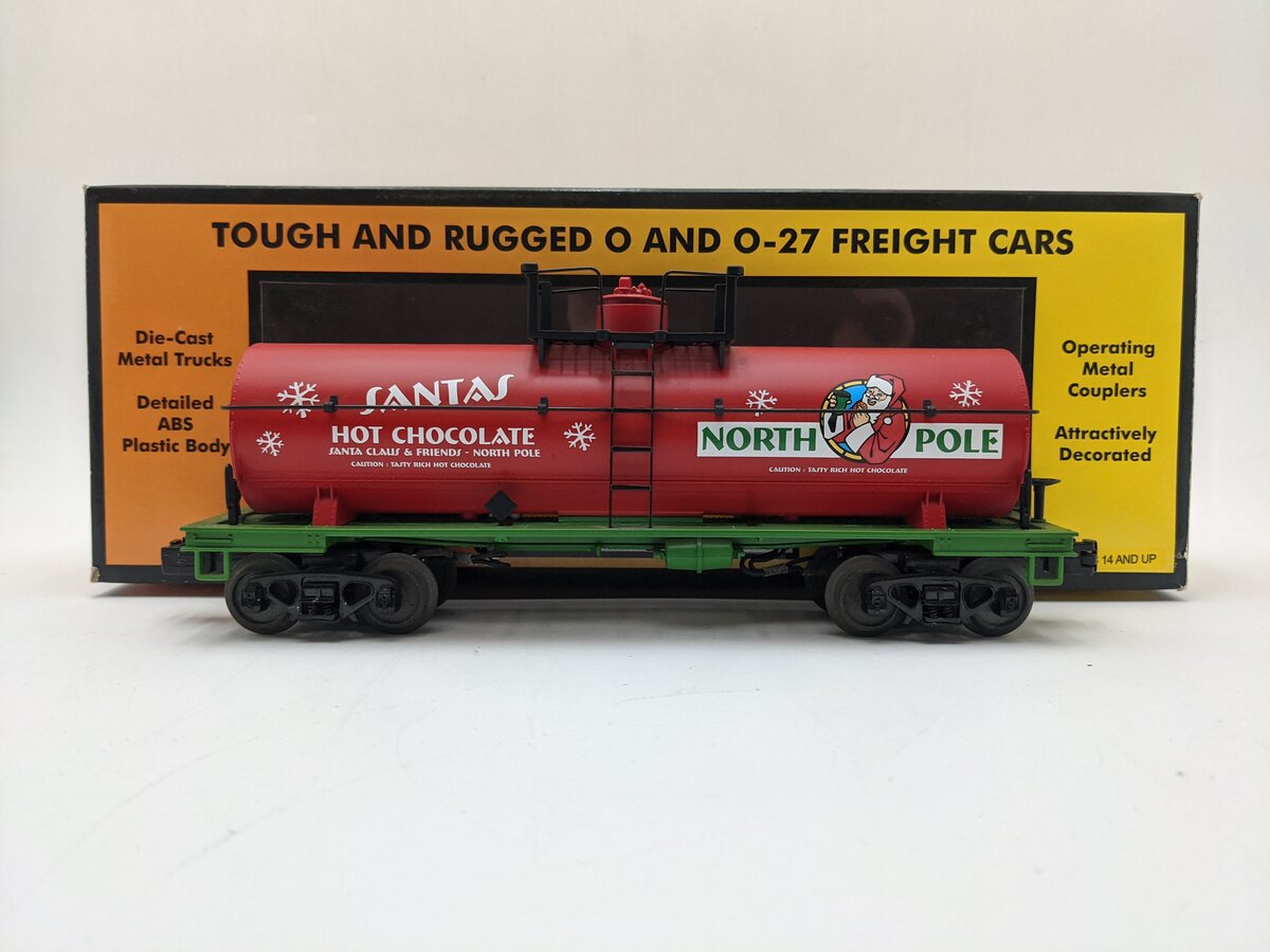 MTH 30-73292 O Santa's Hot Chocolate Smoking Tank Car EX/Box
