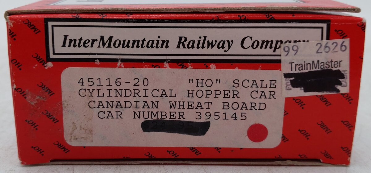 InterMountain 45116-20 HO Canadian Wheat Board Cylin. Covered Hopper #395145 EX/Box