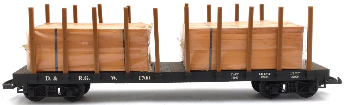 USA Trains 1700 G Scale Denver & Rio Grande Western Flat Car EX