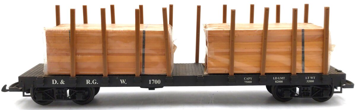 USA Trains 1700 G Scale Denver & Rio Grande Western Flat Car EX