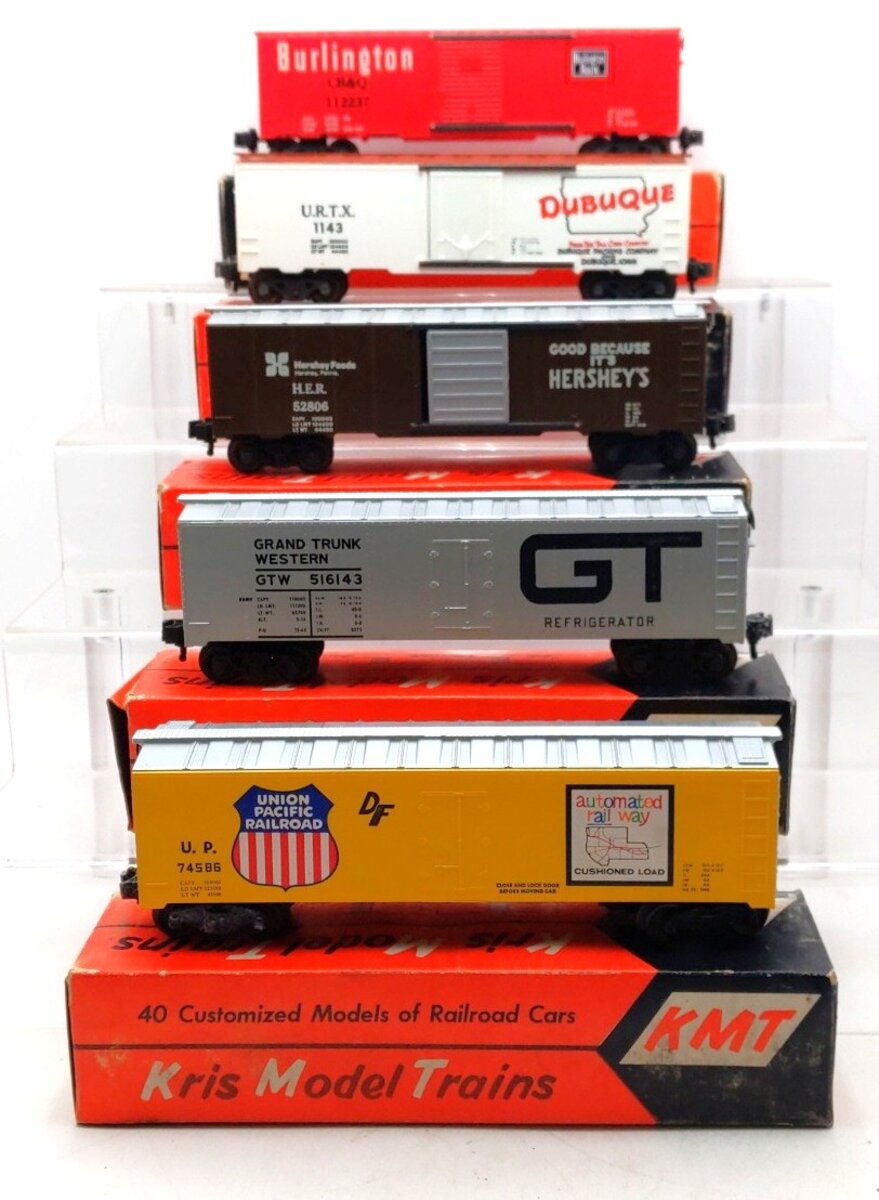 KMT O Scale Assorted Boxcars [5] VG/Box