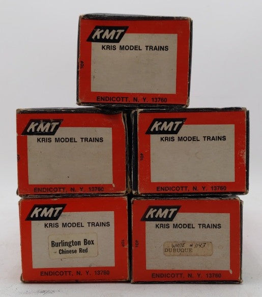 KMT O Scale Assorted Boxcars [5] VG/Box