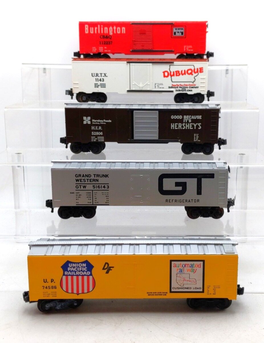 KMT O Scale Assorted Boxcars [5] VG/Box