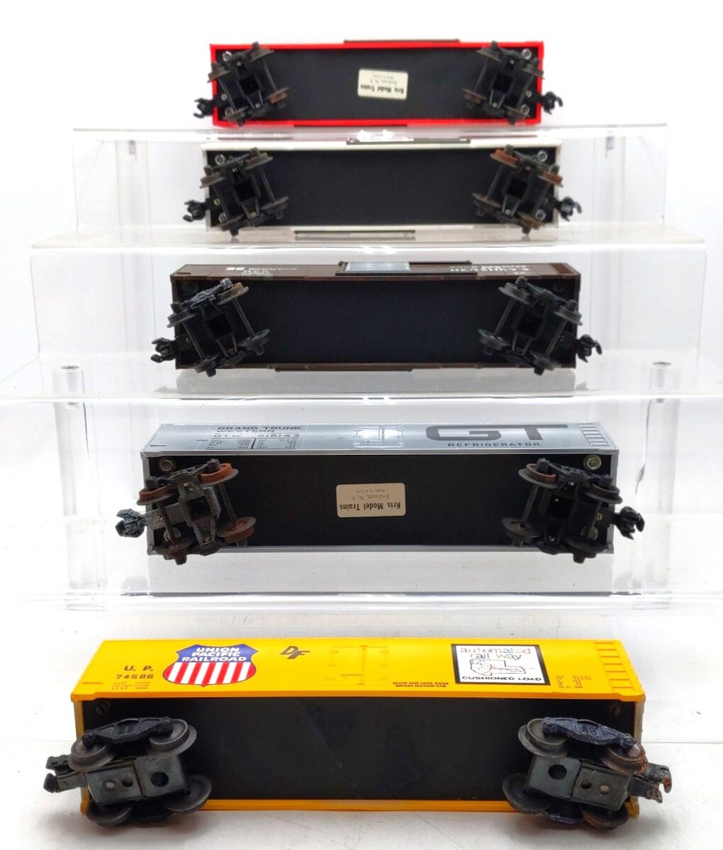 KMT O Scale Assorted Boxcars [5] VG/Box