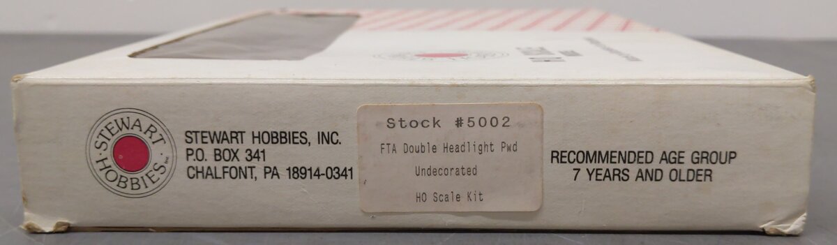 Stewart Hobbies #5002 HO Scale FTA Double Headlight Undecorated Locomotive NIB