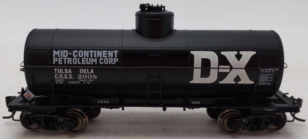 Proto 2000 23362 HO COSX 10,000 Gallon Type 21 Riveted Tank Car #2008 EX/Box