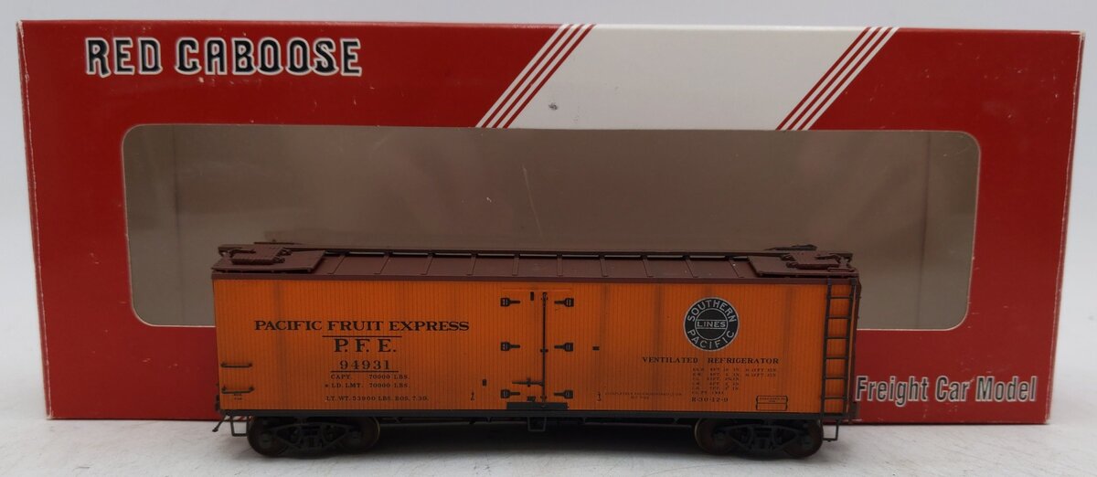 Red Caboose 34124-9 HO Scale Weathered Pacific Fruit Express Reefer Car #94931/Box