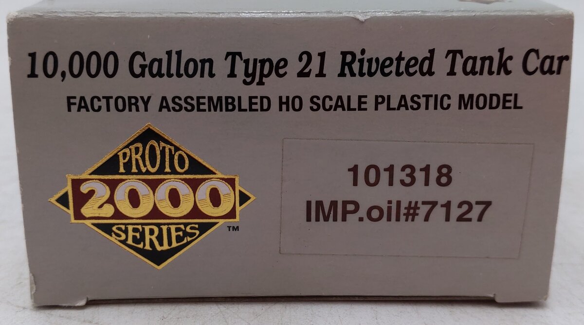 Proto 2000 101318 HO Imperial Oil 10k Gallon Type 21 Riveted Tank Car #7127 EX/Box