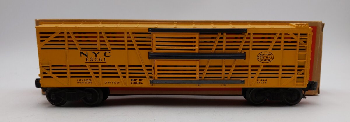 Lionel 63561 VIntage O New York Central 2-Level Stock Car EX/Box