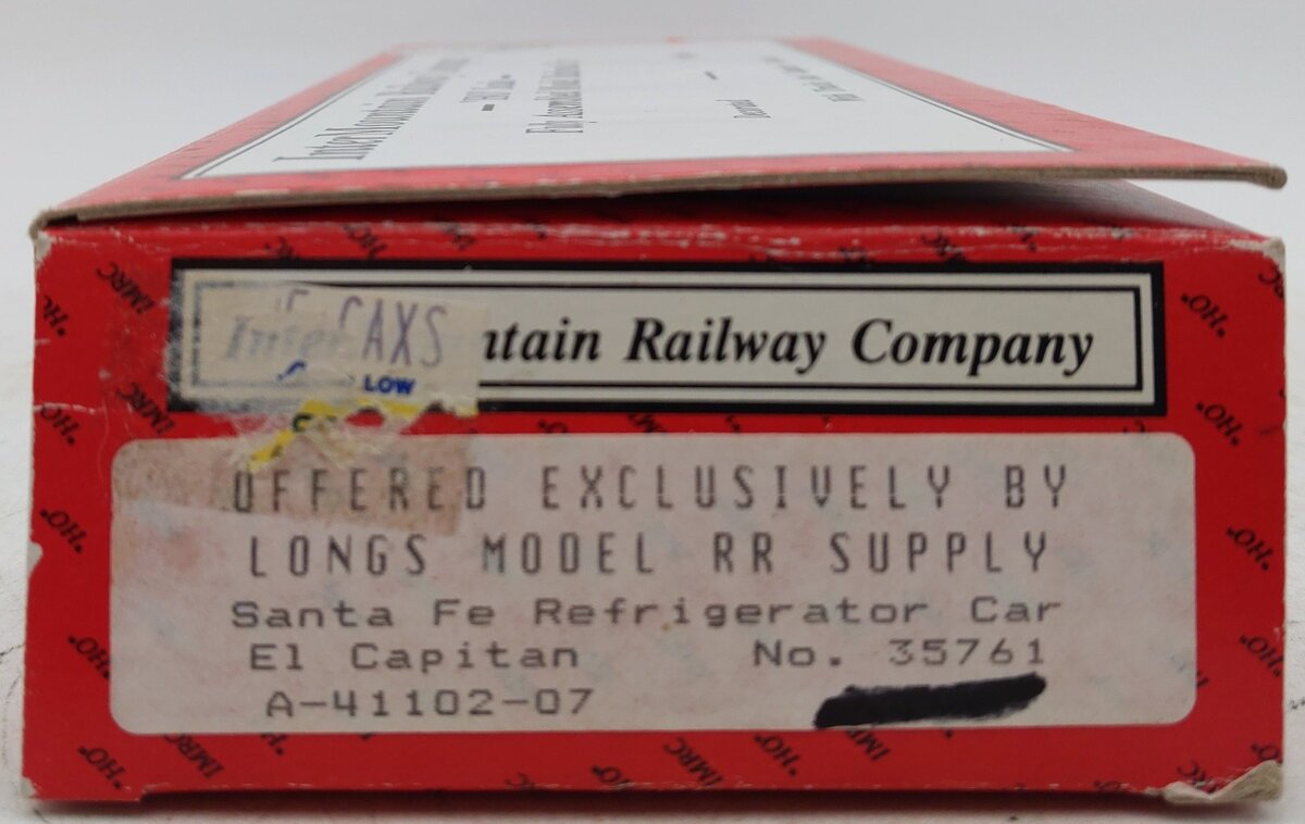 InterMountain 41102-07 HO Scale Santa Fe El Capitan Refrigerator Car #35761 VG/Box
