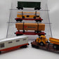 Lionel 6-9121, 6-9742, 6802, 6818 Boxcar and Flat Cars with Custom Loads [5] VG