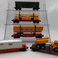 Lionel 6-9121, 6-9742, 6802, 6818 Boxcar and Flat Cars with Custom Loads [5] VG