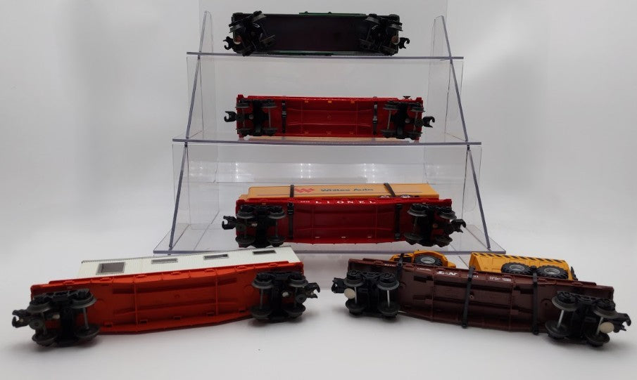 Lionel 6-9121, 6-9742, 6802, 6818 Boxcar and Flat Cars with Custom Loads [5] VG