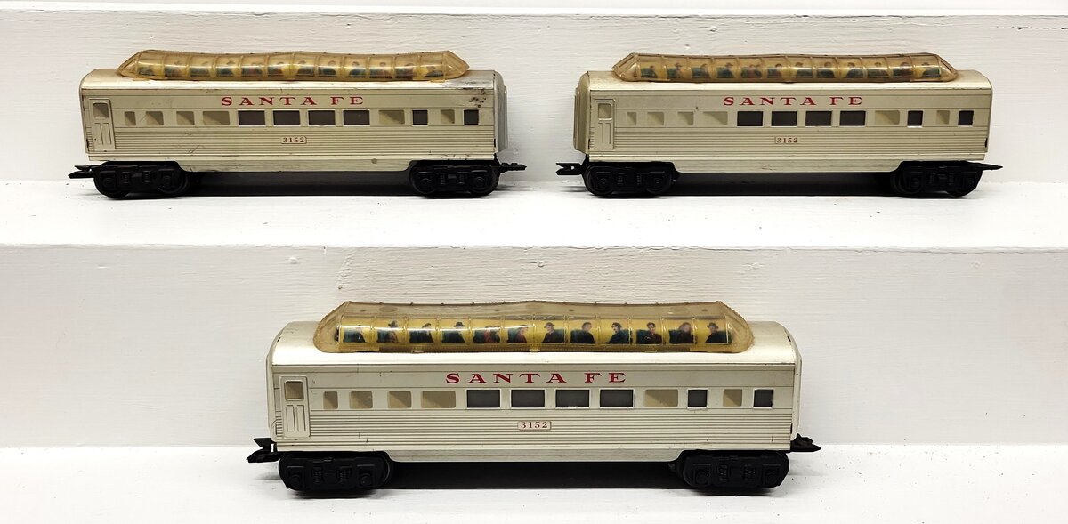 Marx 3152 Vintage O Santa Fe Tinplate Pullman #3152 [3] VG