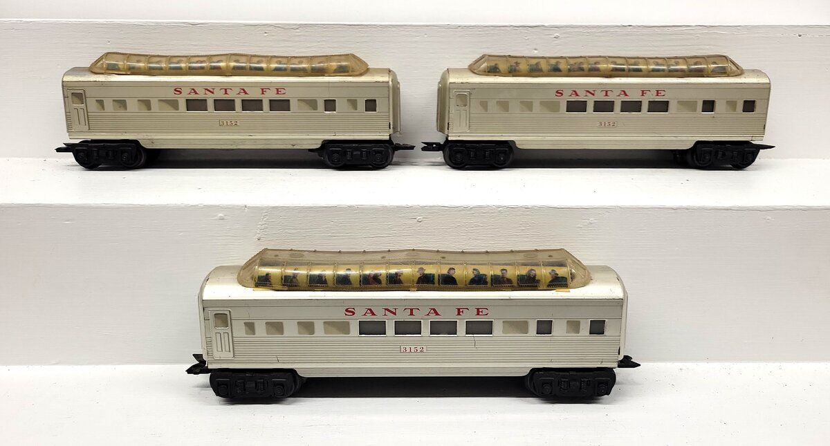Marx 3152 Vintage O Santa Fe Tinplate Pullman #3152 [3] VG