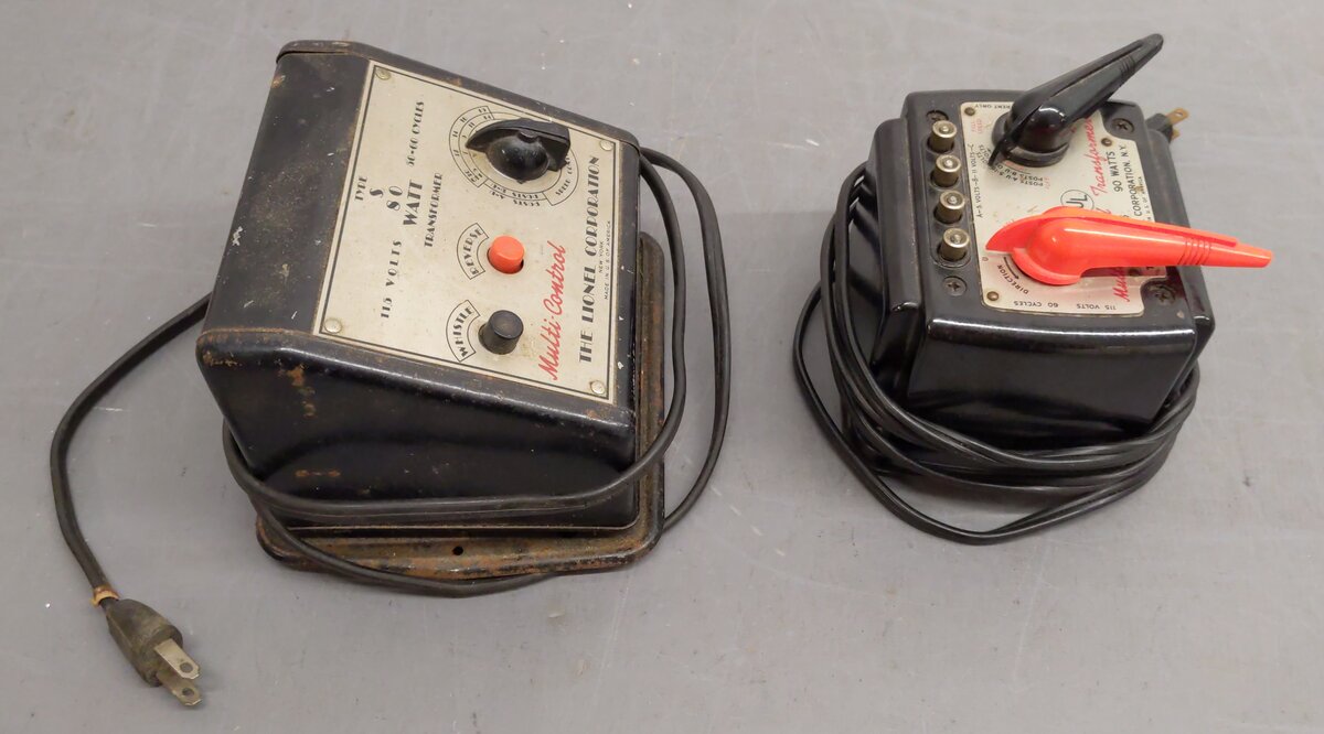 Lionel Vintage O-Gauge Multi-Control Transformers (2) VG