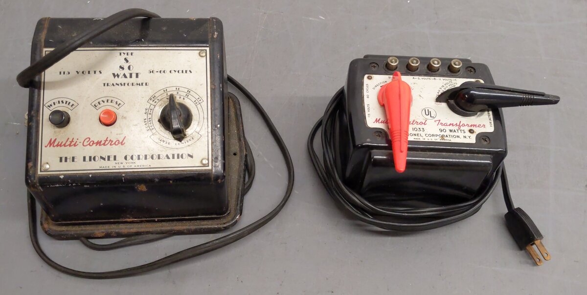 Lionel Vintage O-Gauge Multi-Control Transformers (2) VG