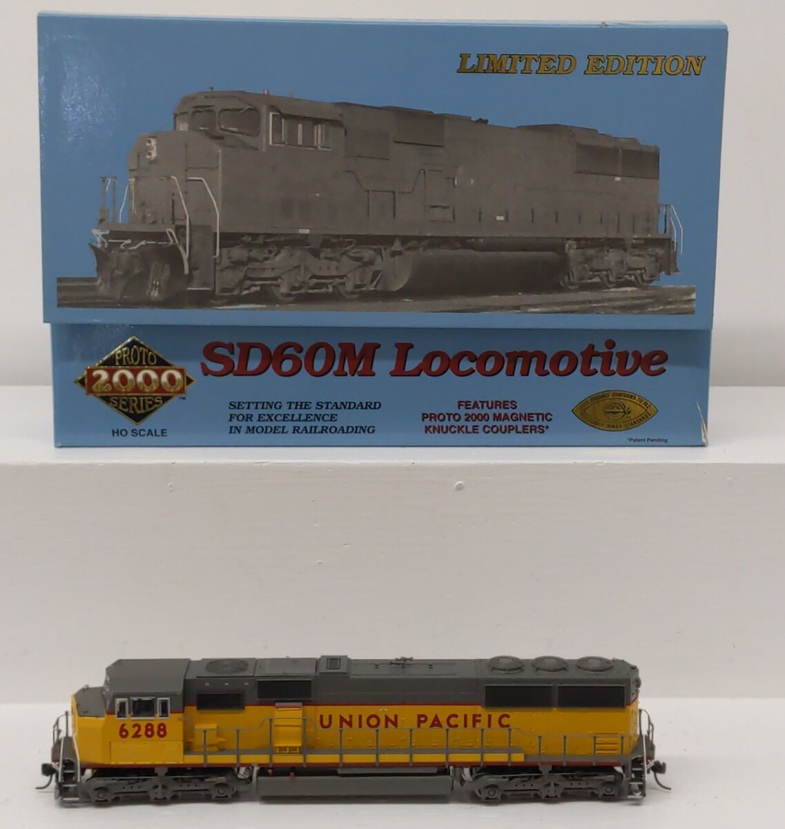 Proto 2000 30179 HO Scale Union Pacific SD60M Diesel Locomotive #6288 EX/Box