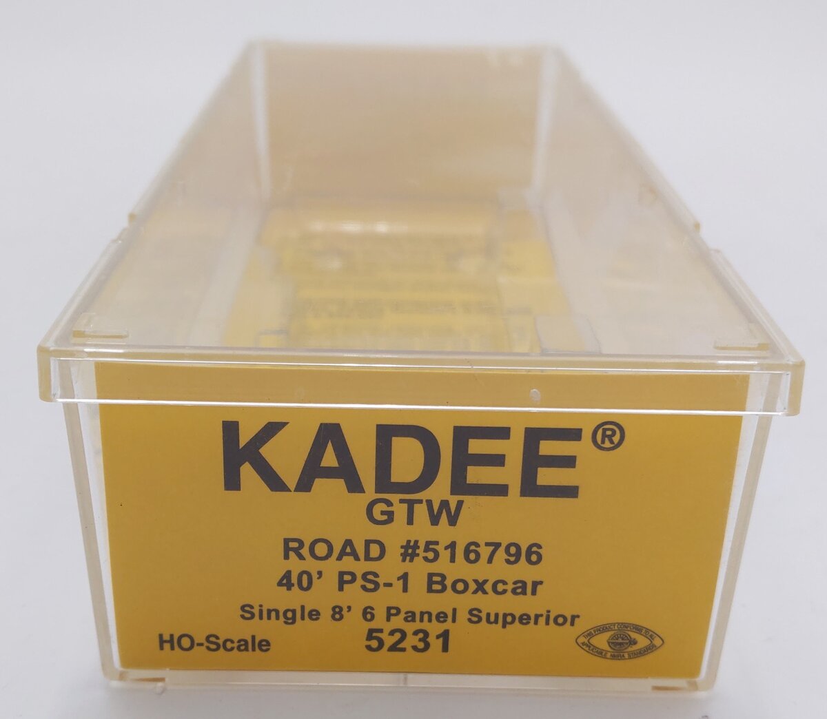 Kadee 5231 HO Scale Grand Trunk Western 40' PS-1 Boxcar #516796 LN/Box