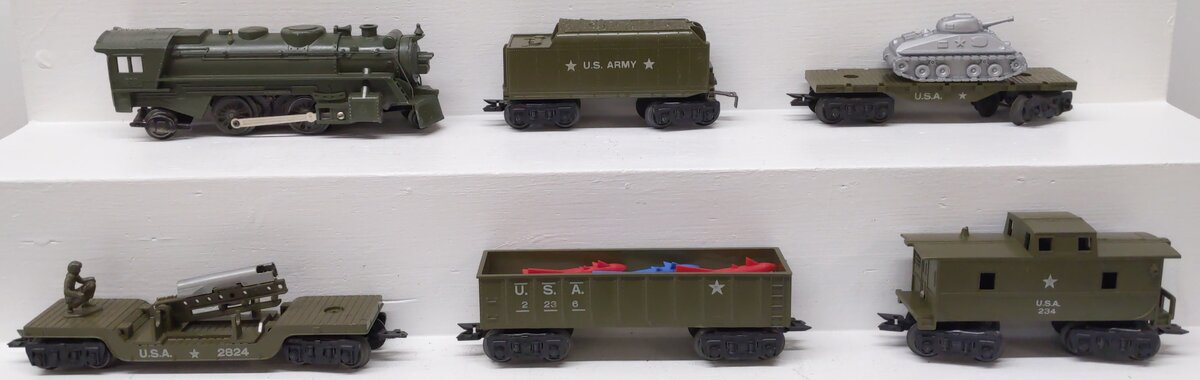 Marx 52975 Vintage O Gauge USA Military Post War Electric Train Set VG/Box
