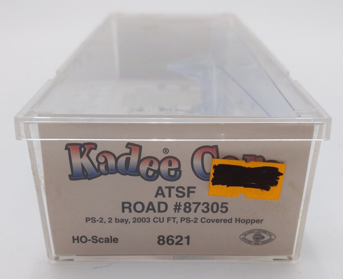 Kadee 8621 HO Scale ATSF 2-Bay Covered Hopper #87305 LN/Box