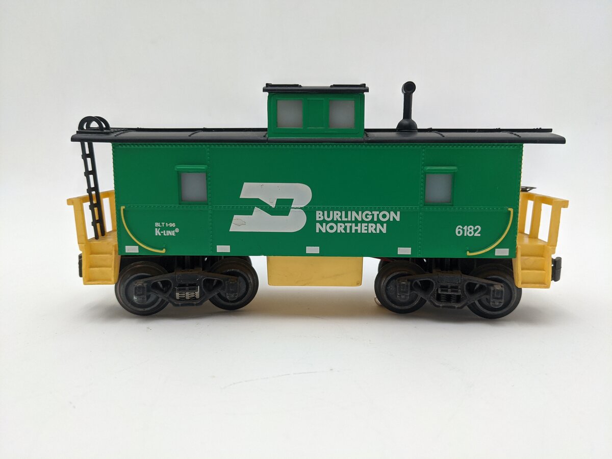 K-Line K6182 O Gauge Burlington Northern Classic Caboose EX