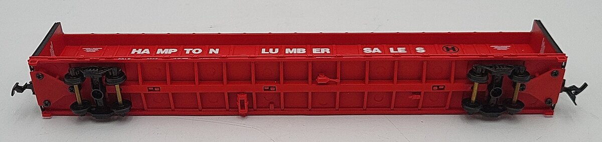 Walthers 932-4107 HO Hampton Lumber-Opera 72' Center Beam Flat Car (Single) EX/Box
