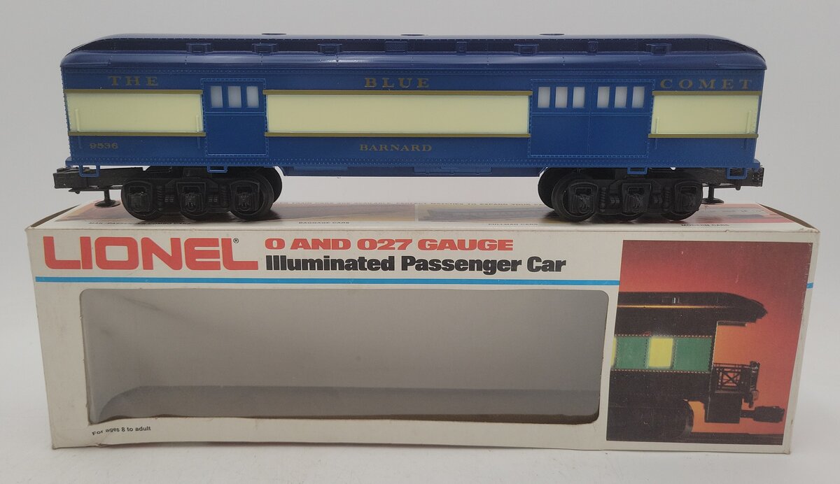 Lionel 6-9536 O Gauge Blue Comet "Barnard" Baggage Car EX/Box