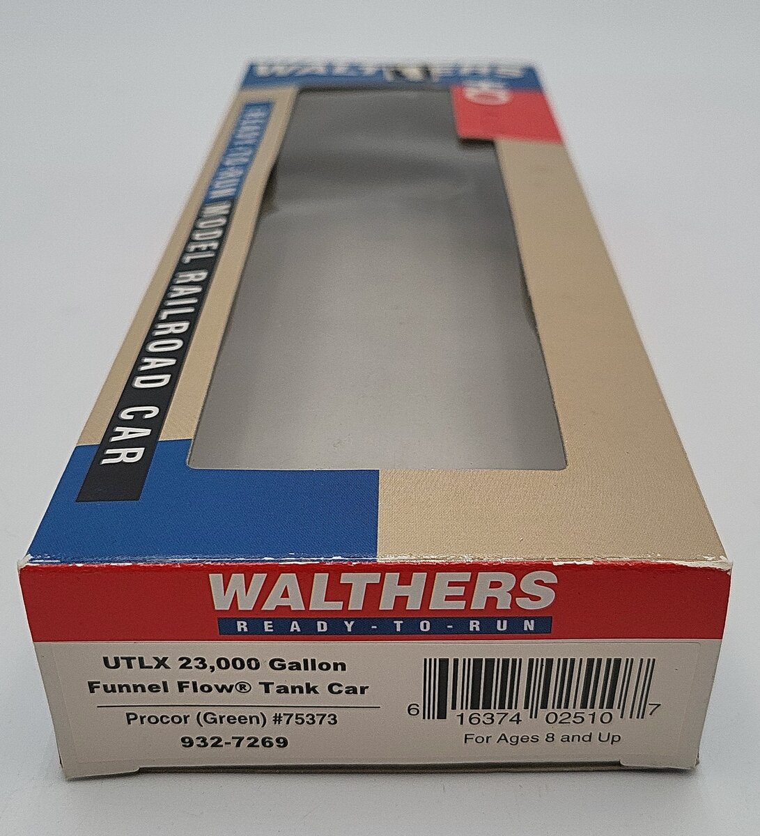 Walthers 932-7269 HO Scale UTLX 23,000 Gallon Funnel Flow Tank Car #75373 EX/Box
