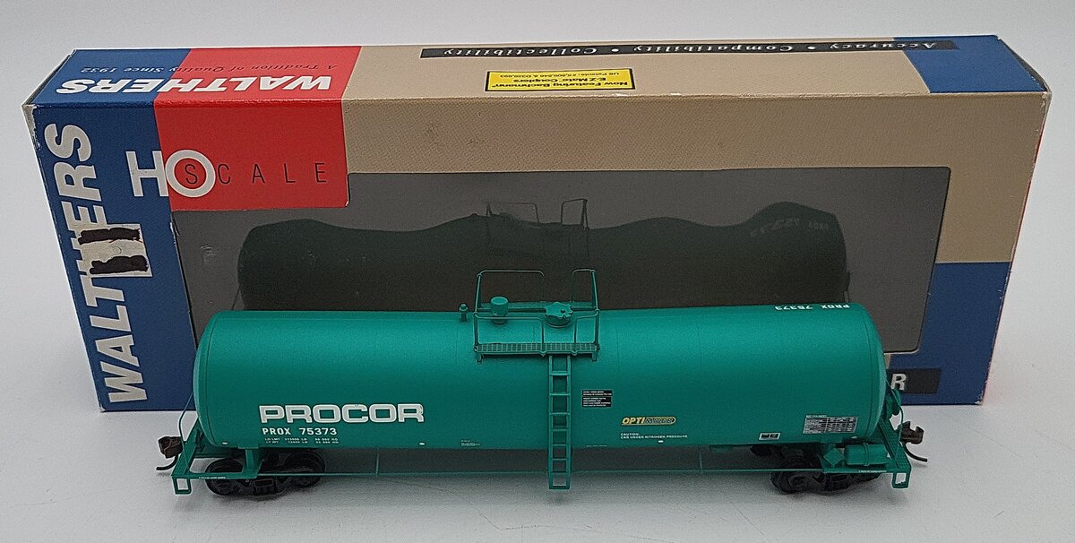 Walthers 932-7269 HO Scale UTLX 23,000 Gallon Funnel Flow Tank Car #75373 EX/Box