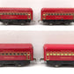 Marx Vintage O Postwar Bogota, Observation & Montclair Passenger Set [4] VG