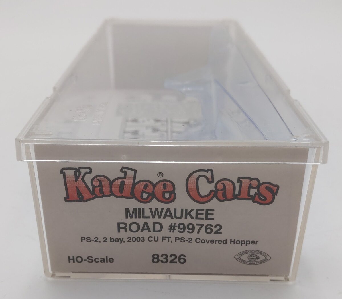 Kadee 8326 HO Scale Milwaukee Road PS-2 2-Bay Covered Hopper Car #99762 LN/Box