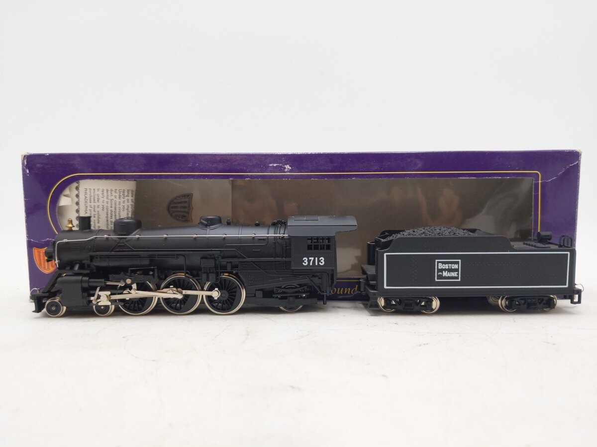 IHC M9895 HO Gauge Boston & Maine Class P-4 4-6-2 Pacific Locomotive #3713 EX/Box