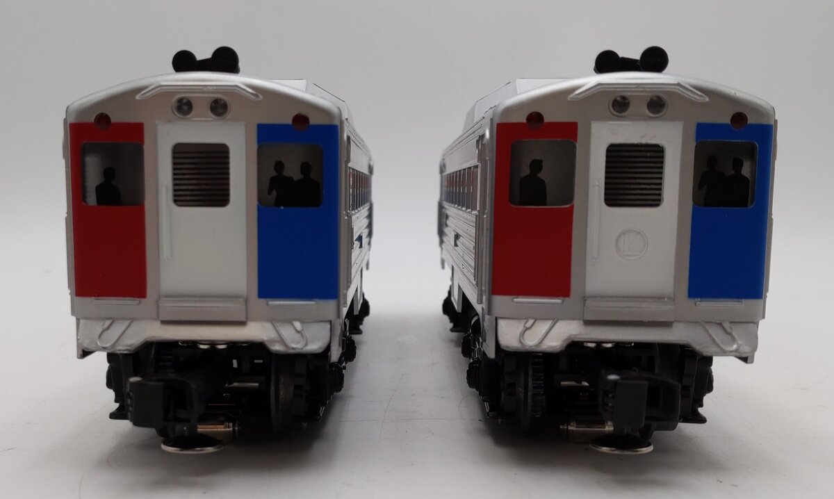 K-Line O Gauge Lighted Amtrak Rail Diesel Budd Car Dummy #26043, #26042 [2] EX