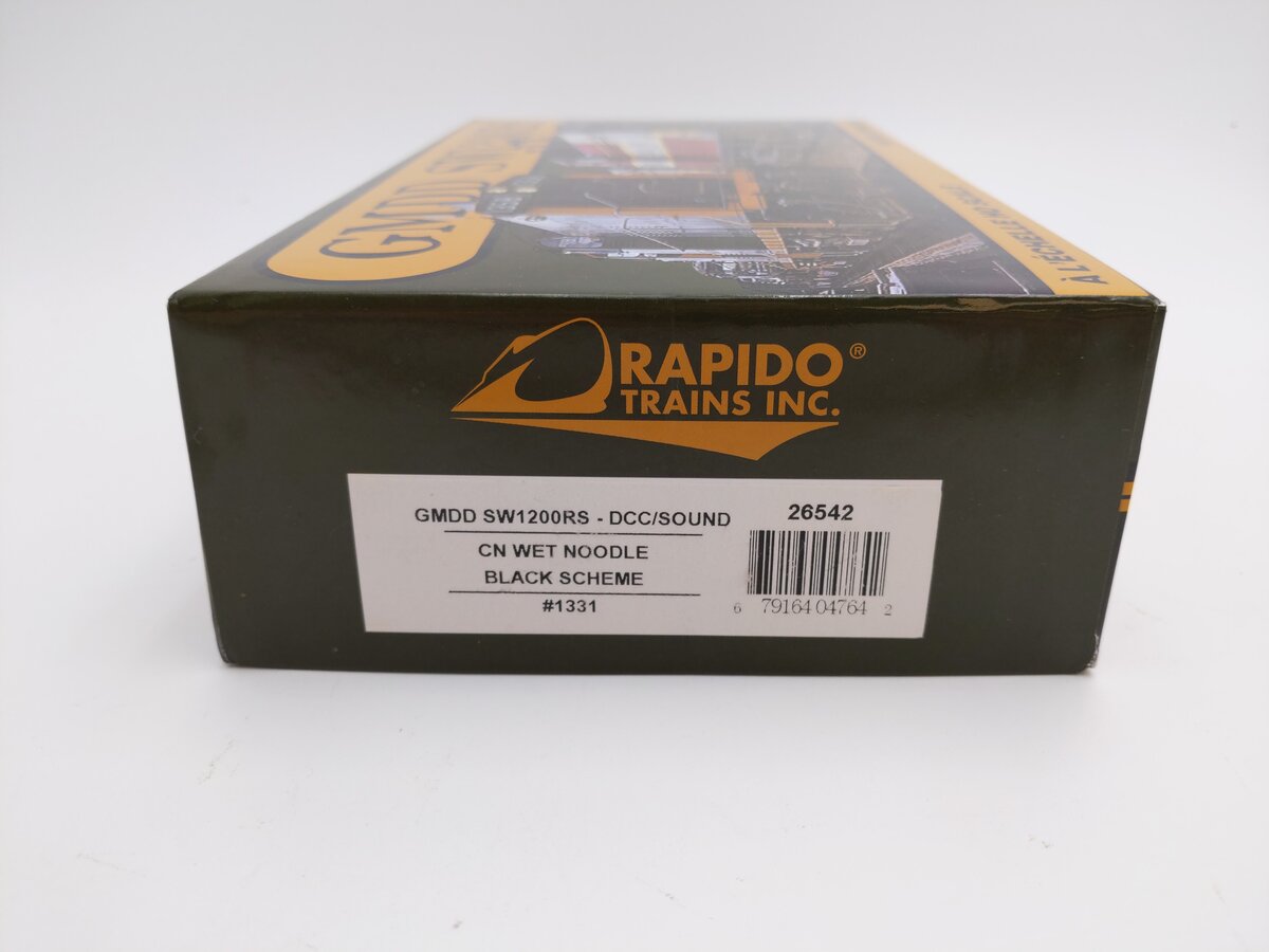 Rapido Trains 26542 HO Canadian National SW1200RS Diesel Loco Sound/DC/DCC #1331 LN/Box