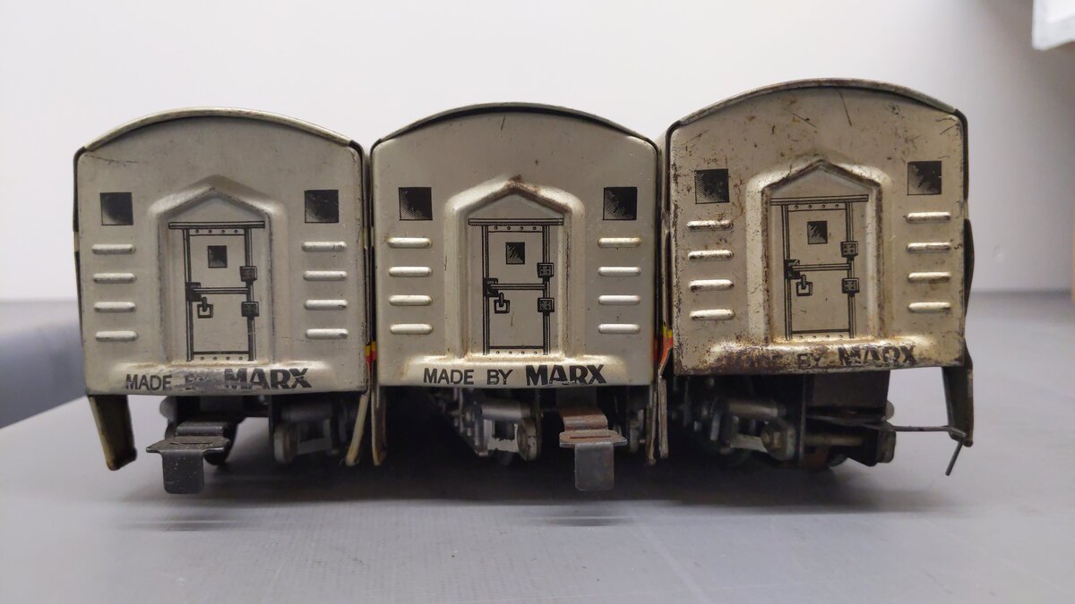 Marx 21 Vintage O Santa Fe F3 ABB Diesel Locomotive & Dummy Unit Set